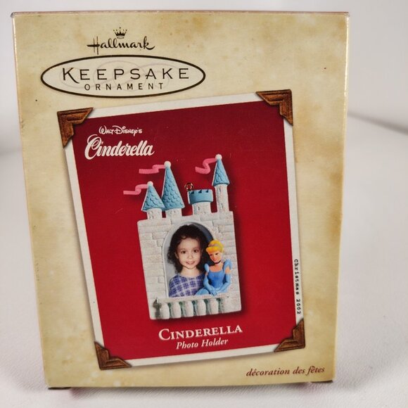 Hallmark 2002 Disney Princess Cinderella Castle Photo Holder Keepsake Ornament - Picture 2 of 4